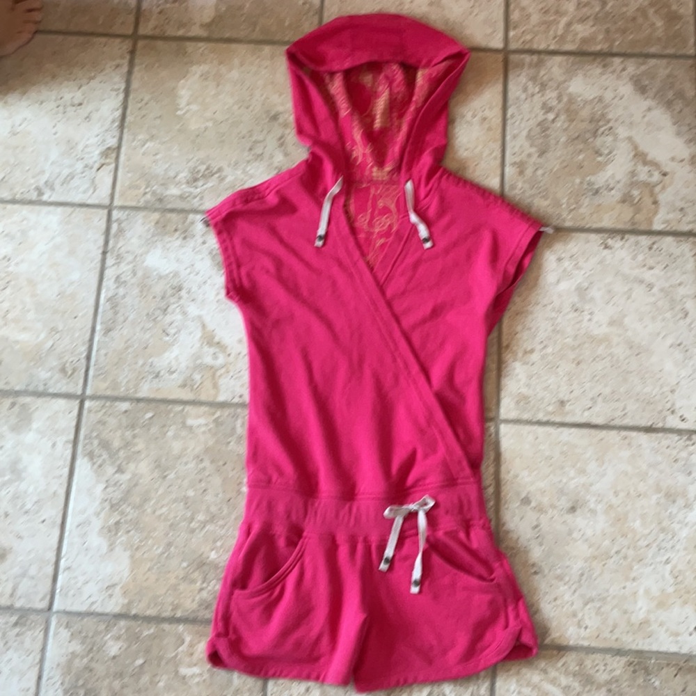 Rare Lululemon Pink Work It Shorts Romper size 2